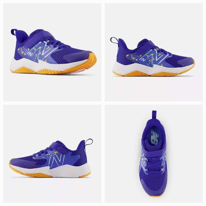 SALEEE 100% Original New Balance Kids Rave Run v2 Bungee Lace Navy