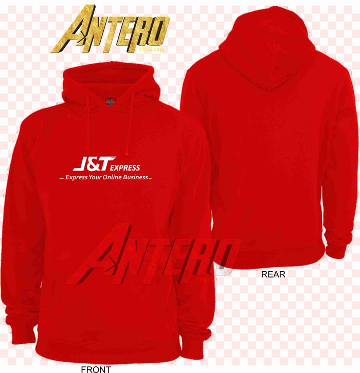 Hoodie Sweater Jumper Jnt Express J&t logo depan
