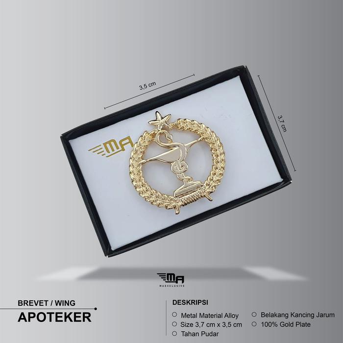 WING APOTEKER BRIVET BREVET APOTEKER PIN