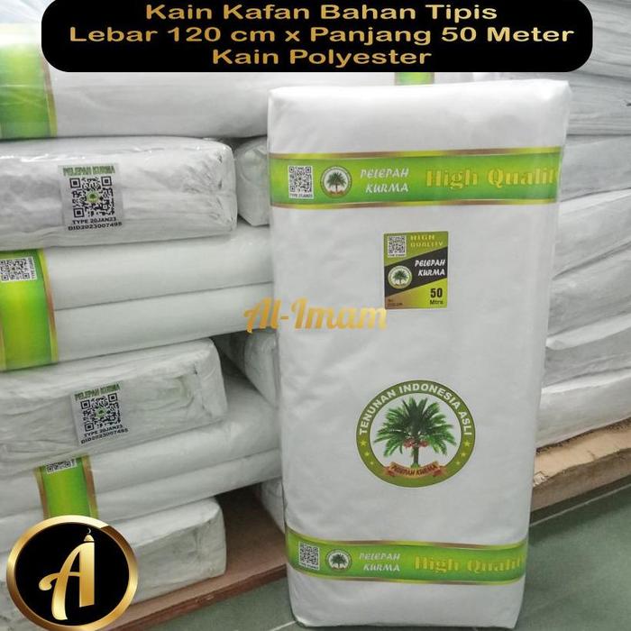 Paling dicari Kain Kafan 1 Roll Kain Tipis Putih Lebar 120 cm x