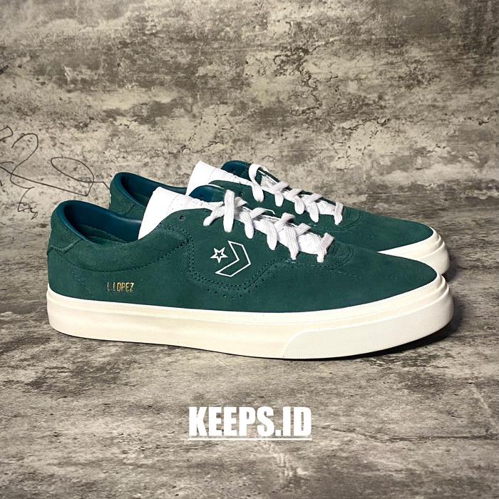 Converse one star louie lopez forest pine green original resmi