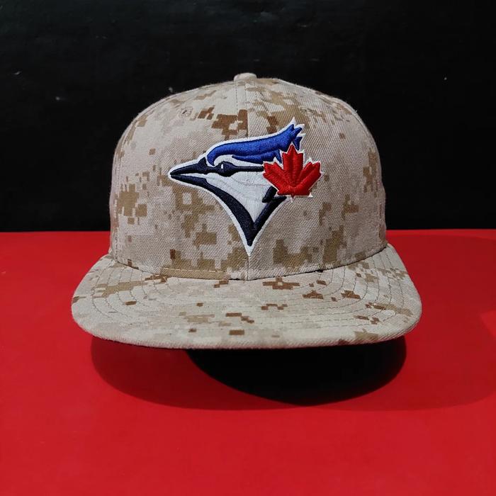 Topi New Era MLB Blue Jays Camo Gurun On-Field Cap Original Second