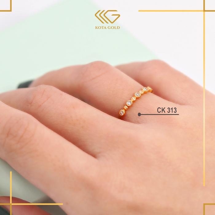 TERBARU CINCIN EMAS ASLI 8K DAN 6K GOLD CK 313 KKG MALL