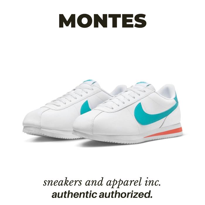 Sepatu Pria Nike Cortez White Cosmic Blue Red Original