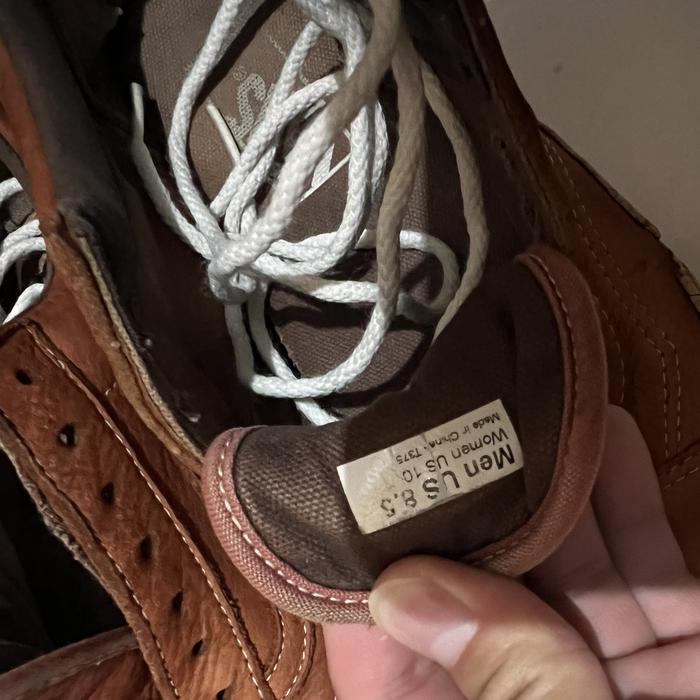 vans old skool brown leather kulit asli coklat