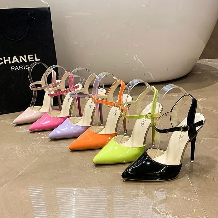 KODE SL1014 Black - Lilac - Pink - orange - lime -Rose pink heel impor
