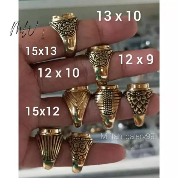 Emban cincin kuningan sari 12x10 13x10 12x9 15x12 15x13 11x10