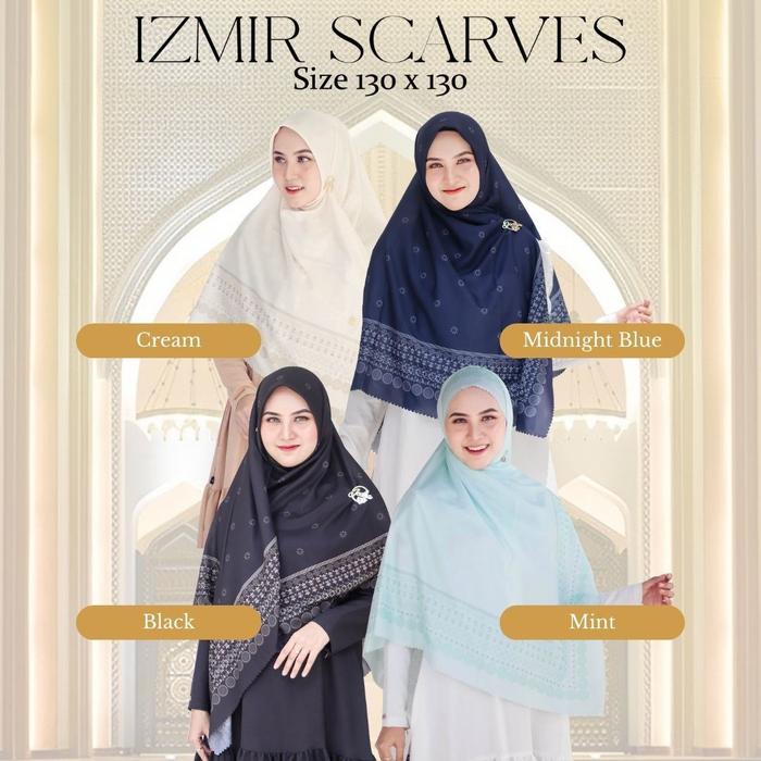 WNJ - Hijab Printing Segiempat Premium | Izmir Scarves by Wanoja Hijab