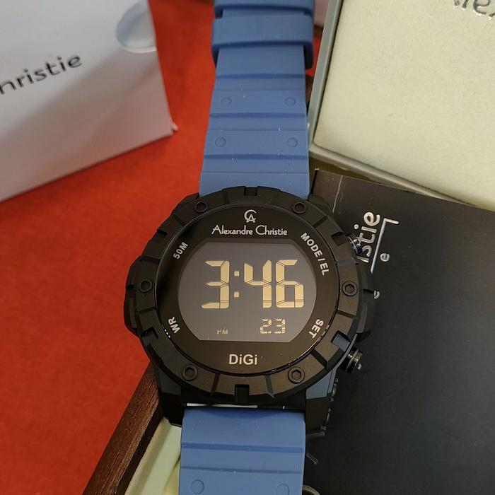 DiGi Pria ORIGINAL Alexandre Christie AC 9364 MH Stainless Rubber