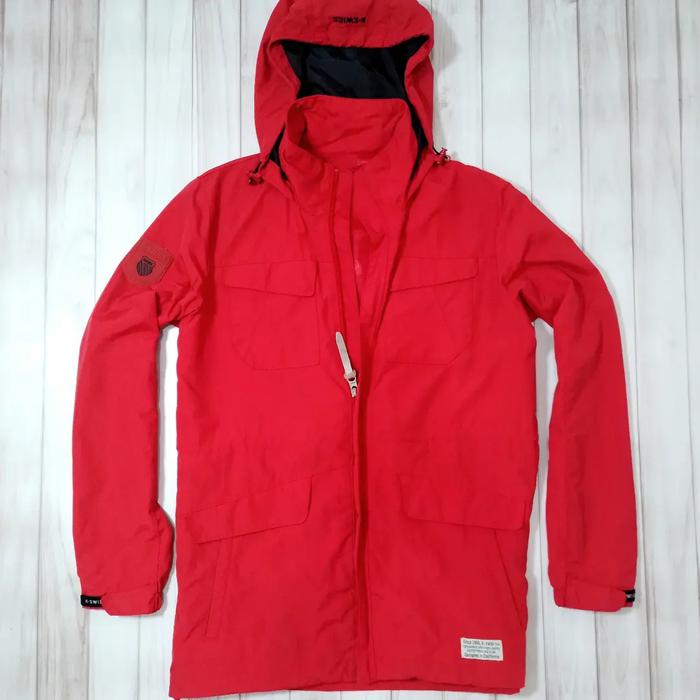 K-Swiss red jaket outdoor model parka size M fit L second