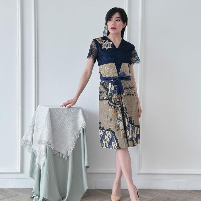 Navy Batik Couple Patchwork
