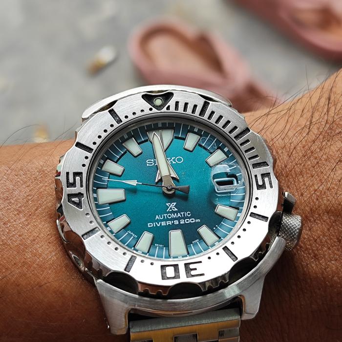 Second Jam Only Seiko SZSC005 JDM Monster Jade Green Beli Dari Jepang