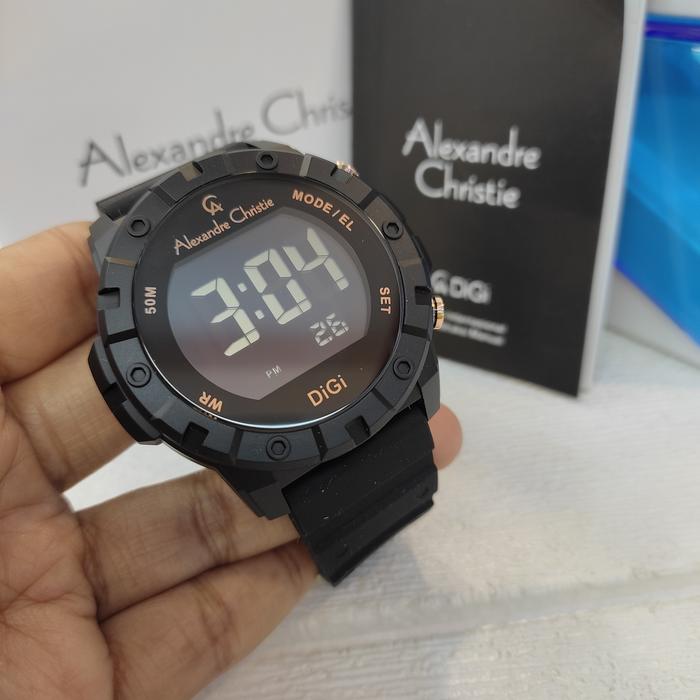 Jam PRIA ORIGINAL Alexandre Christie Ac 9364 MH Rubber All Solid