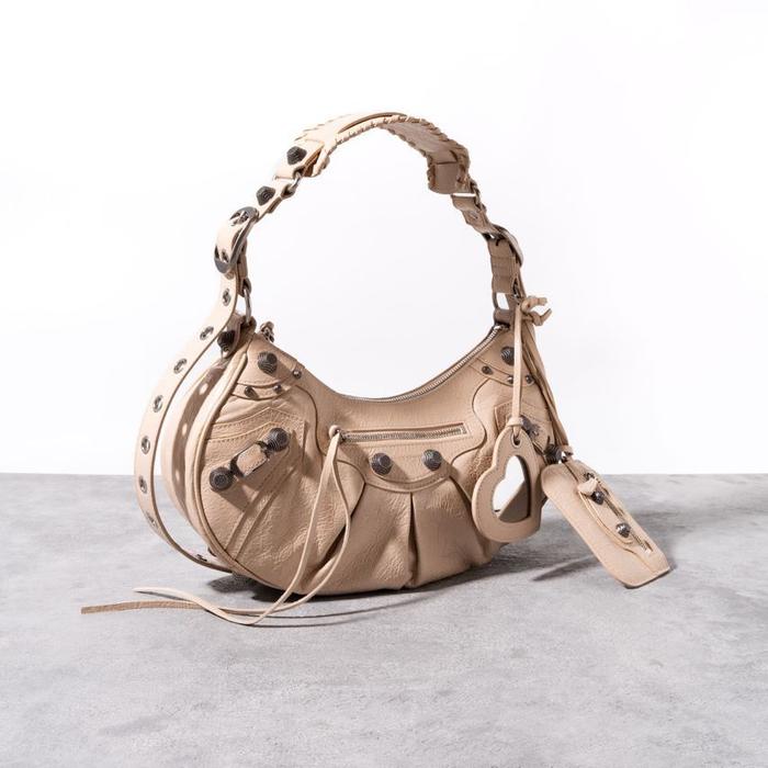 BALENCIAGA Le cagole Small shoulder bag Sand Beige