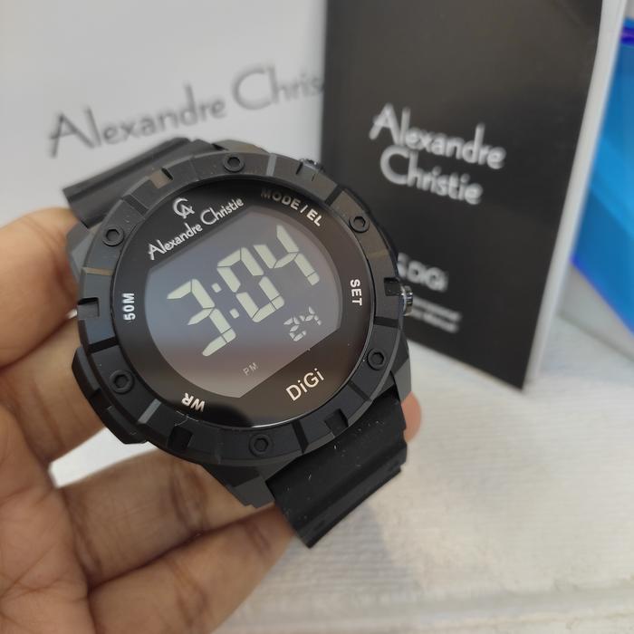 Jam PRIA ORIGINAL Alexandre Christie Ac 9364 MH Rubber St Solid