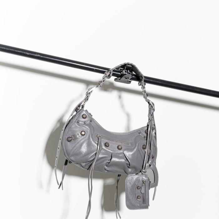 BALENCIAGA Le cagole Small shoulder bag Dark Grey