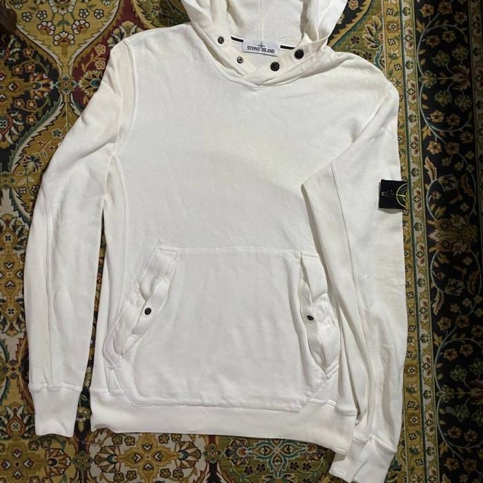 Stone island hoodie second si stone island white hoodie