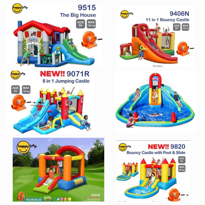 Istana Balon HappyHop 9820 9515 9071R 9406N 9004B 9135 | Jumping Infla