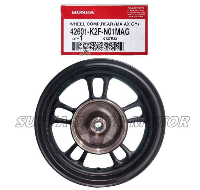 Velg Racing Belakang Scoopy Esp K2F 2021 Hitam 42601-K2F-N01Mag