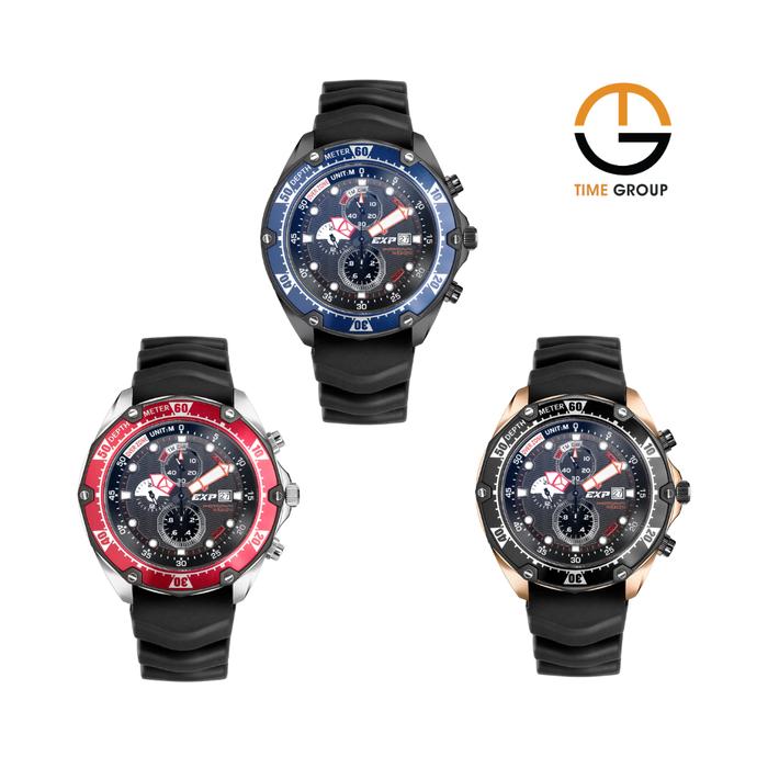 JAM TANGAN PRIA EXPEDITION DIVER SET E3007 E 3007 MCR RUBBER STRAP