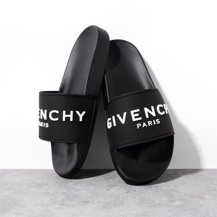 GIVENCHY Logo Slide Black - White