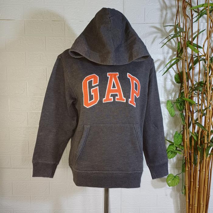 HOODIE GAP ORIGINAL ANAK (SECOND BRANDED) SIZE L, ABU BASAH, HD0070
