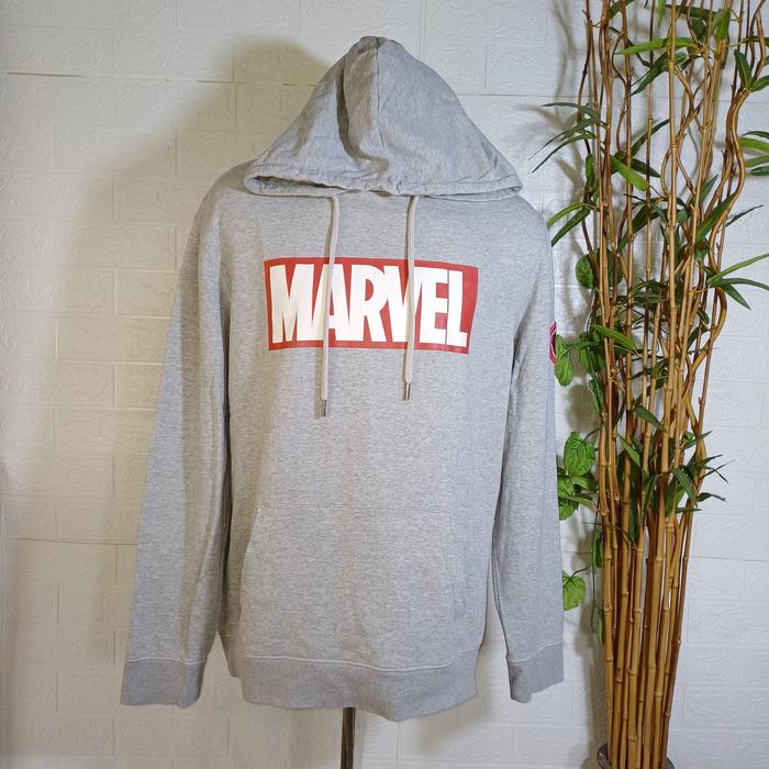 HOODIE MARVEL BIG SCRIPT LOGO (sECOND BRANDED) SIZE XXL, ABU, HD0074
