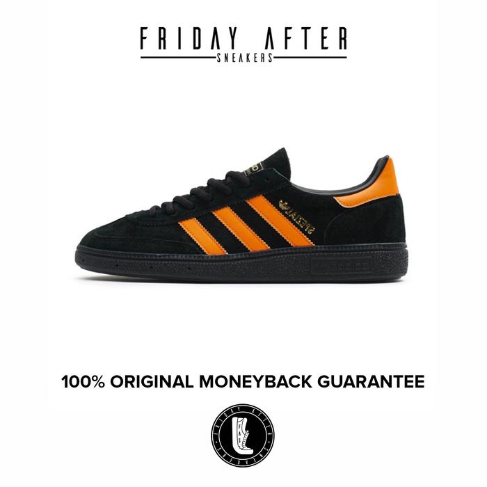 Sepatu Sneakers Pria Adidas Handball Spezial Black Orange Original
