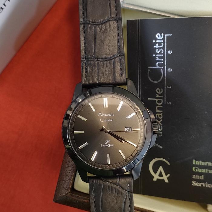 Jam Pria Original Alexandre Christie AC 1017 MD All Stainless Steel