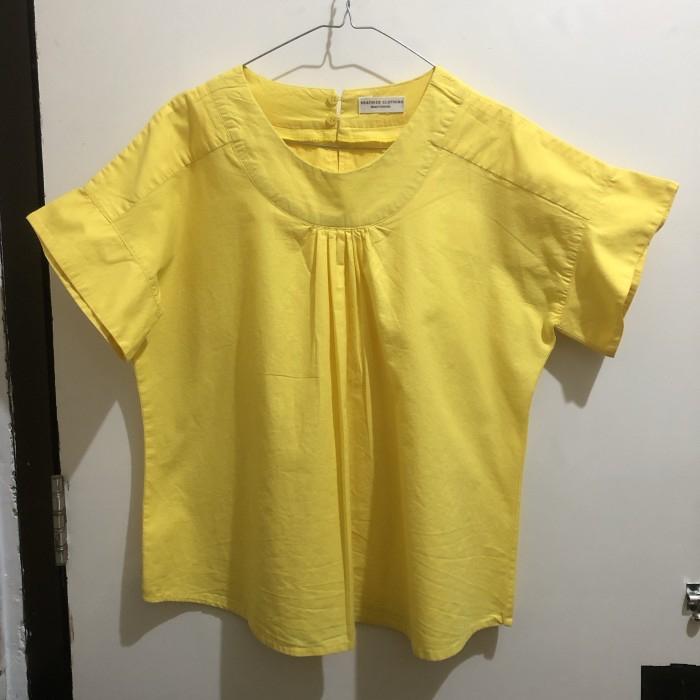 Blus merk Beatrice Chloe warna kuning cerah original preloved
