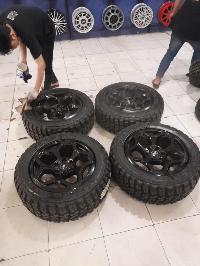 paket termurah velg plus ban mobil pajero sport pakai ring 20