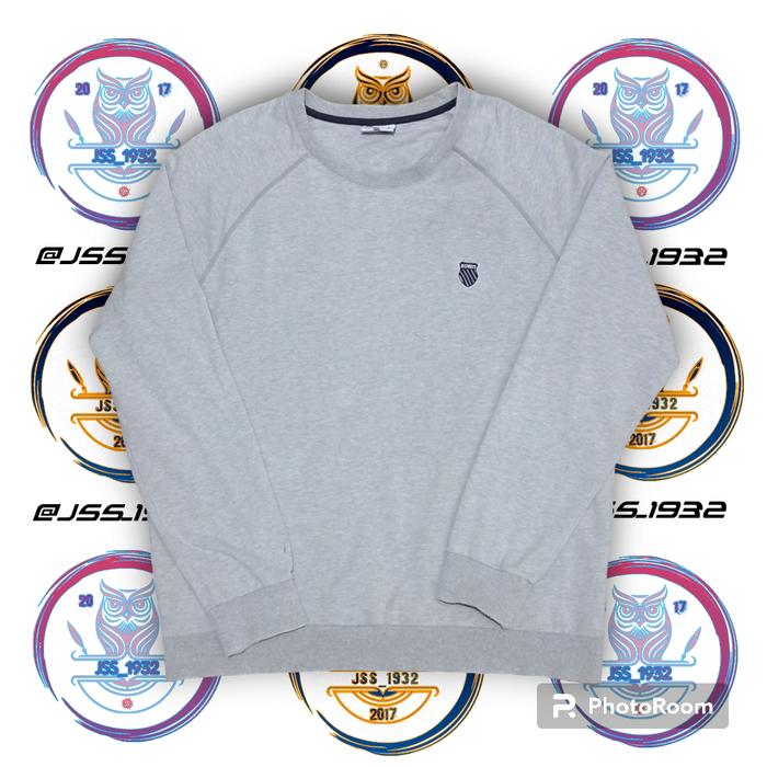 Sweater / Crewneck K-SWISS GREY ORIGINAL Second Murah Retro Outfit