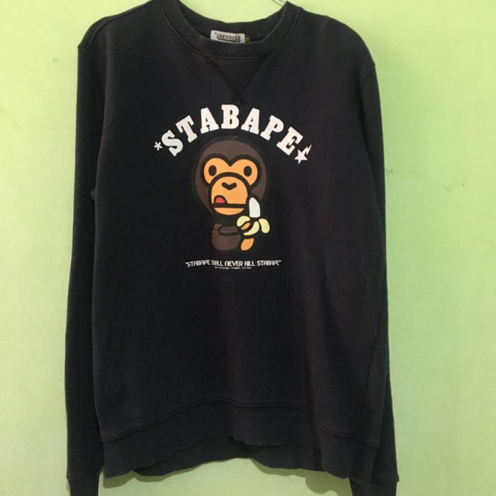 crewneck stabape bape bathing ape aape termurah bukan carhatt dickies