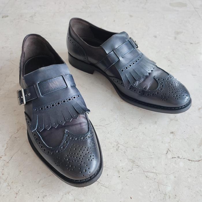 HENDERSON Men Shoes 39 Fringe Brogue LV Prada Tods Margiela Church's