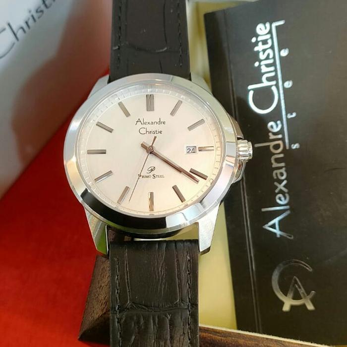 Jam Pria Original Alexandre Christie AC 1017 MD Stainless Steel
