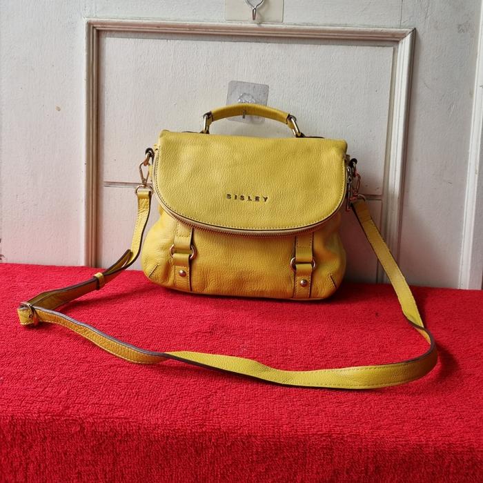 TAS SLING WANITA SISLEY KULIT ASLI SECOND BRANDED IMPORT