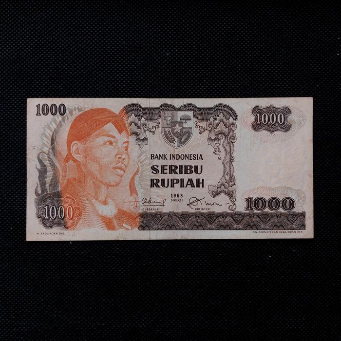 Uang Kuno 1000 Rupiah Seri Soedirman/Sudirman Tahun 1968
