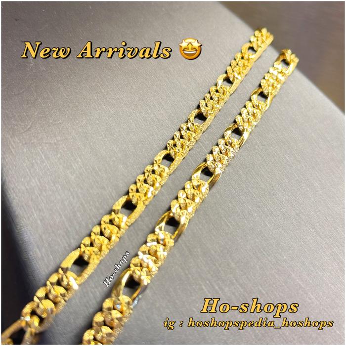 Gelang Sisik Naga SN 3 in 1 Mas Kuning 700 Asli Emas