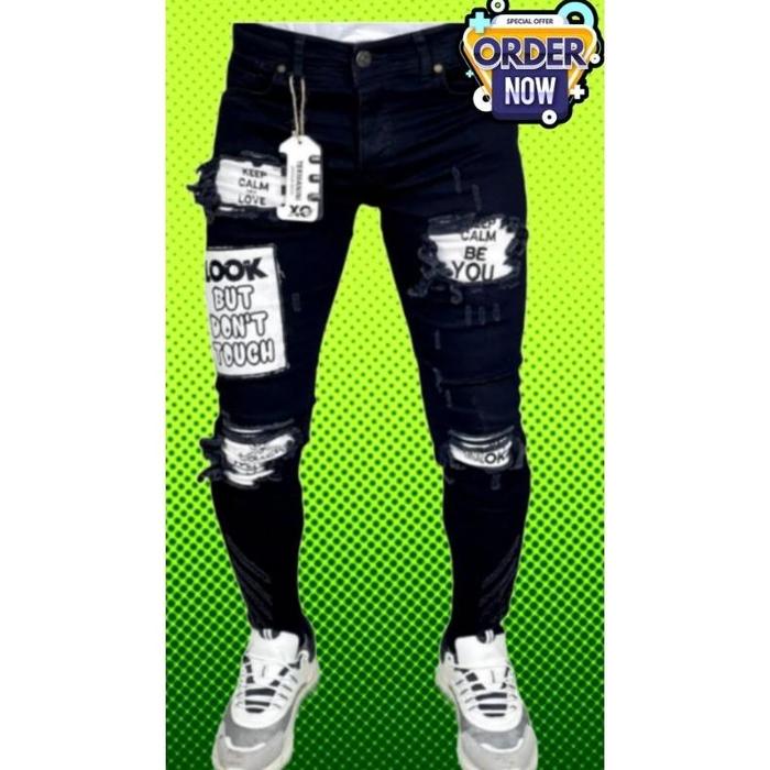 Spesial celana jeans sobek pria#celana jeans pria keren#celana jeans