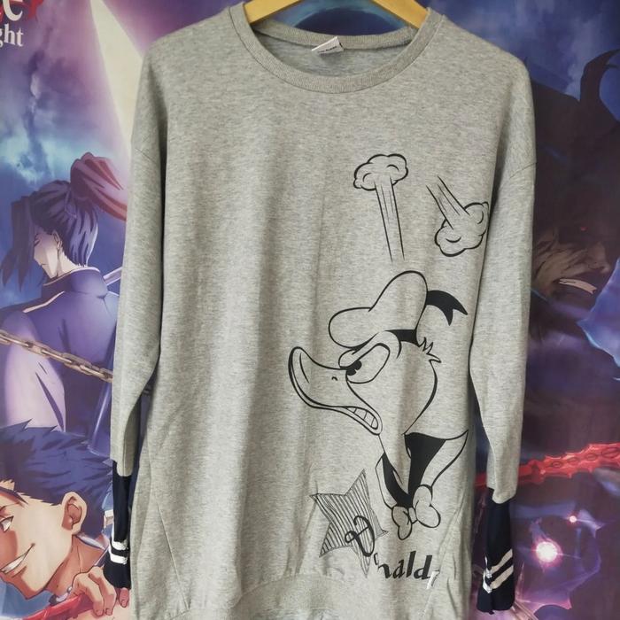 Disney Donald Duck Sweater Crewneck Abu Original Second Kartun Mickey