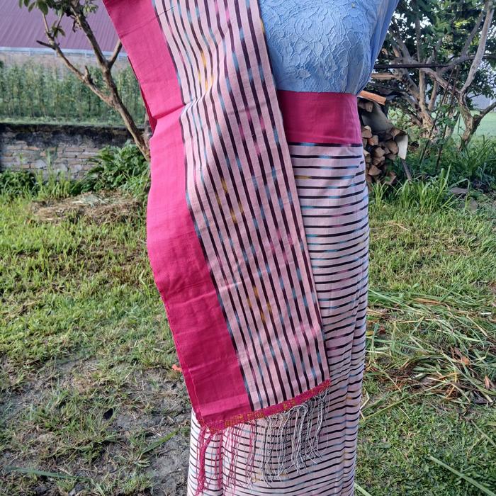 ASLI SONGKET MAULANA MANDAR TENUN TANGAN TARUTUNG SONGKET BATAK UNGU