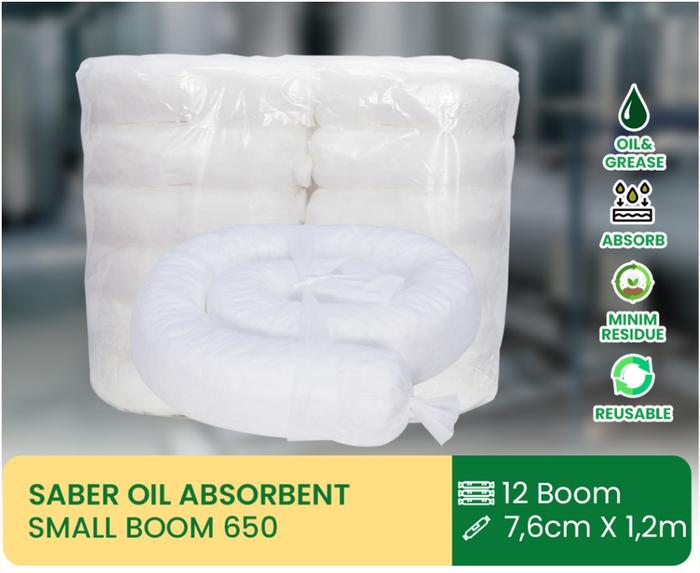 oil absorbent boom 7.6 cm x 1.2 m saber
