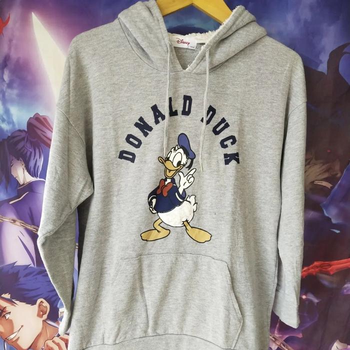 Disney Donald Duck Jaket Hoodie Sherpa Abu Original Second Japan