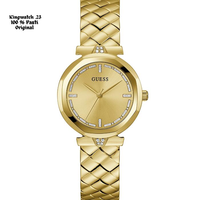 GUESS GW0613L2 RUMOUR Jam Tangan Wanita Analog Gold Steel Original