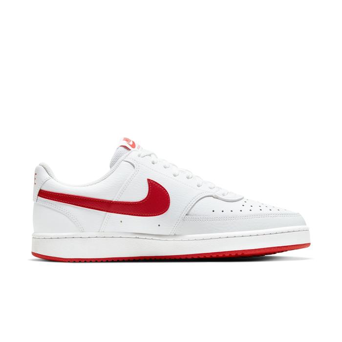 SEPATU SNEAKERS NIKE COURT VISION LOW WHITE RED ORIGINAL 100% BNIB