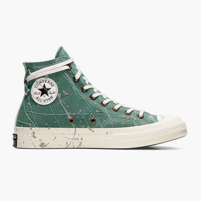 Converse 70 Hi Paint Splatter Green