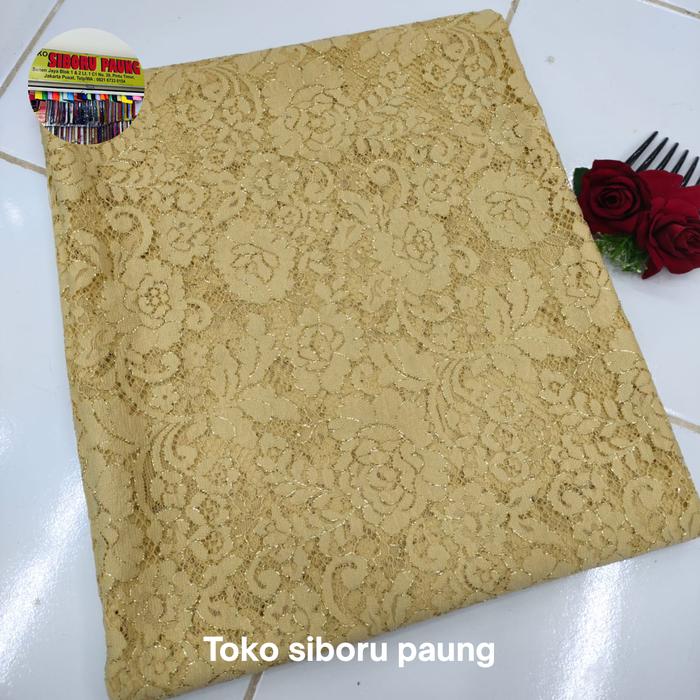 Kebaya saint lorraine ul 2,5 m x 1,35 m warna Gold