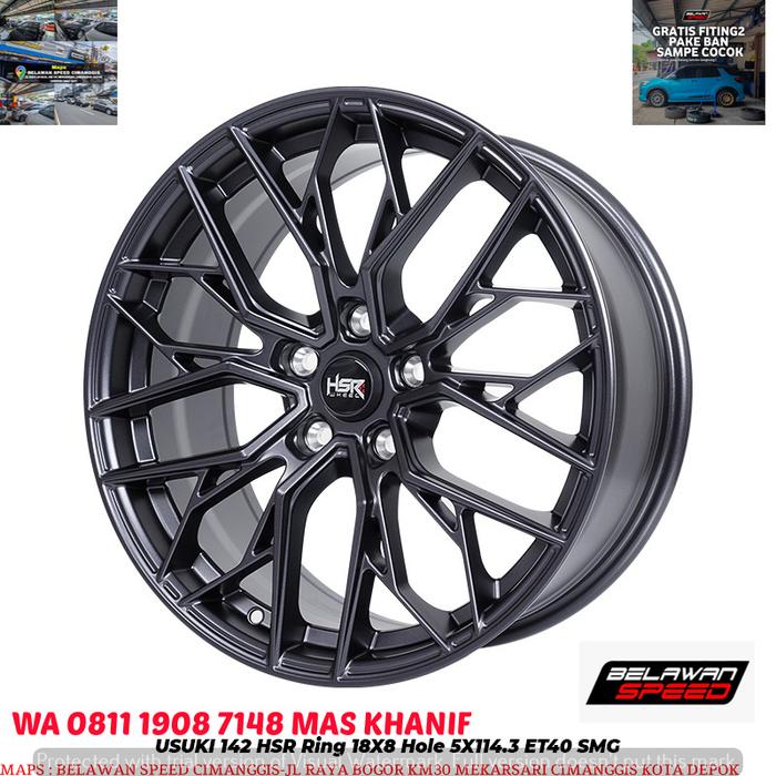 Velg mobil hsr usuki ring 18 r18 mazda cx 4 cx5 cx3 innova xpander hrv