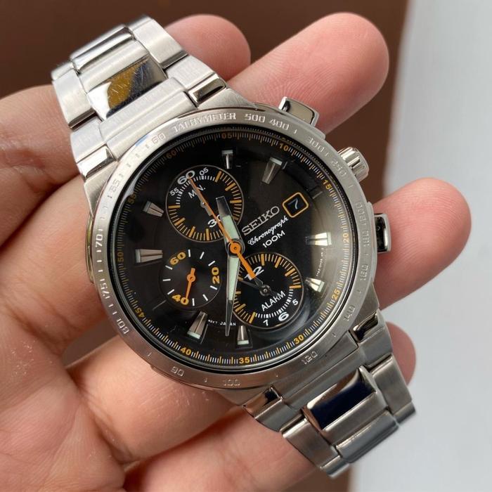 Seiko SNA701#SNA701#SNA701P1#Jam tangan pria Seiko Chronograph SNA701