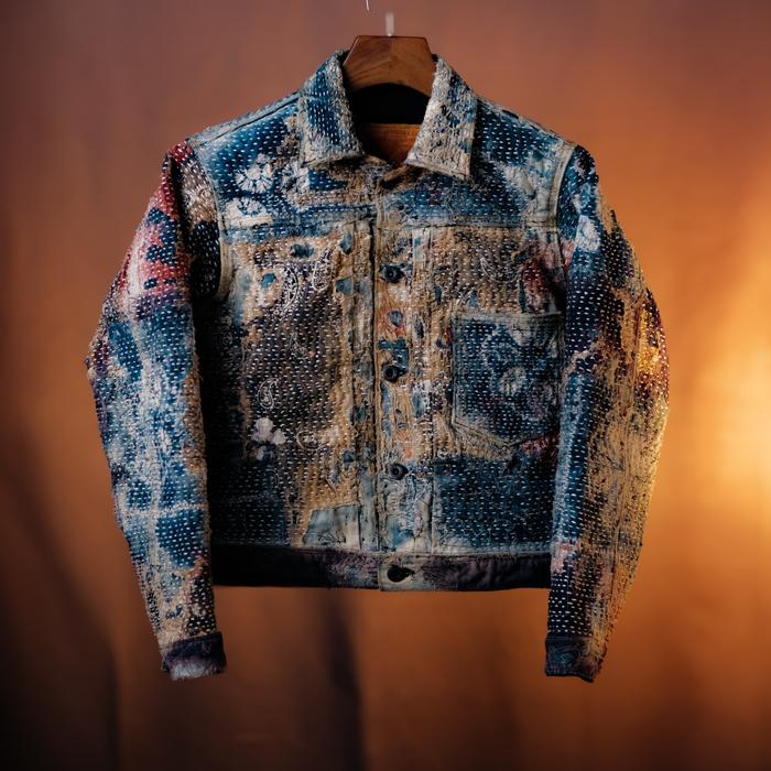 Levis Vtg Type 1 Selvedge X Boro Sashiko Handmade Japan